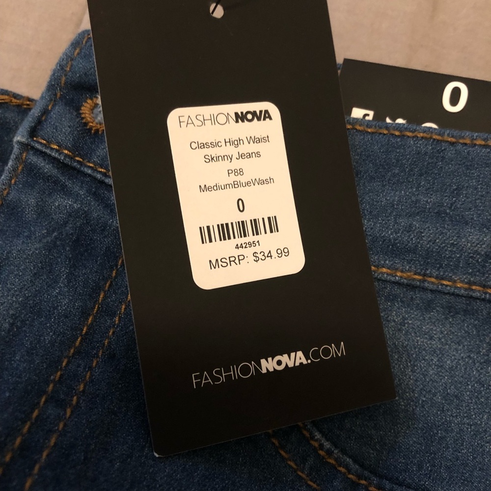 blue high waist jeans